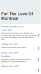 Mobile Screenshot of fortheloveofmontreal.blogspot.com