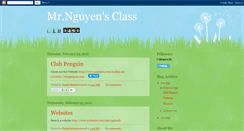 Desktop Screenshot of mrnguyensclass.blogspot.com