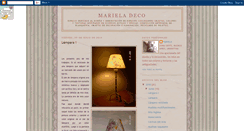 Desktop Screenshot of marieladecoatelier.blogspot.com