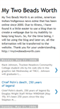 Mobile Screenshot of mytwobeadsworth.blogspot.com