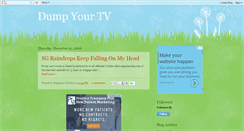 Desktop Screenshot of dumpyourtv.blogspot.com