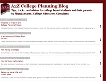 Tablet Screenshot of planforcollegea2z.blogspot.com