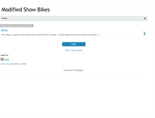 Tablet Screenshot of modified-show-bikes.blogspot.com
