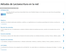 Tablet Screenshot of mtodosdelectoescrituraenlared.blogspot.com