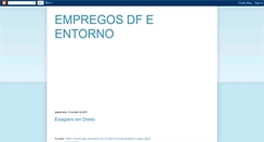 Desktop Screenshot of empregosdfentorno.blogspot.com