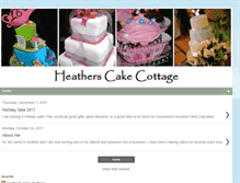 Tablet Screenshot of heatherscakecottage.blogspot.com