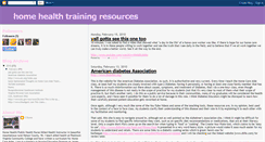 Desktop Screenshot of homehealthtrainingresources.blogspot.com