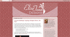 Desktop Screenshot of elisetonndesigns.blogspot.com