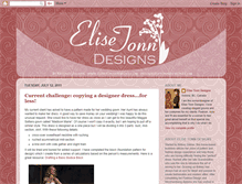 Tablet Screenshot of elisetonndesigns.blogspot.com