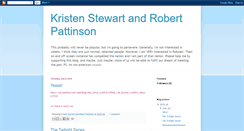 Desktop Screenshot of kristenrobertstewartpattinson.blogspot.com