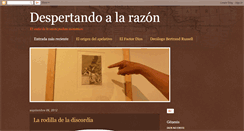 Desktop Screenshot of despertandoalarazon.blogspot.com