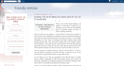 Desktop Screenshot of friendlyarticles.blogspot.com