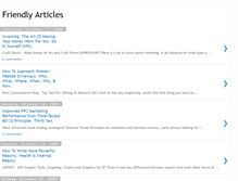 Tablet Screenshot of friendlyarticles.blogspot.com
