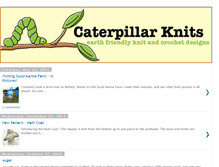 Tablet Screenshot of caterpillarknits.blogspot.com