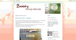 Desktop Screenshot of beautyofeveryotherday.blogspot.com