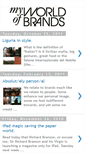Mobile Screenshot of myworldofbrands.blogspot.com