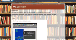 Desktop Screenshot of mslancealot.blogspot.com