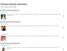 Tablet Screenshot of famouskoreanactresses.blogspot.com