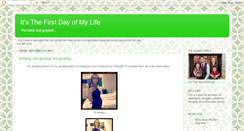 Desktop Screenshot of itsthefirstdayofmylife.blogspot.com