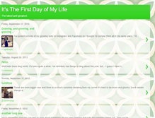Tablet Screenshot of itsthefirstdayofmylife.blogspot.com