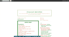 Desktop Screenshot of italian-recipes.blogspot.com