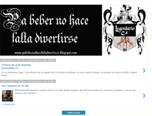 Tablet Screenshot of pabebernohacefaltadivertirse.blogspot.com