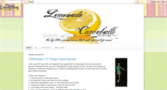 Desktop Screenshot of lemonadecurveballs.blogspot.com