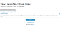 Tablet Screenshot of howimakemoneyfromhome.blogspot.com