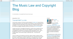 Desktop Screenshot of musiclaw-copyright.blogspot.com