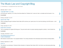 Tablet Screenshot of musiclaw-copyright.blogspot.com