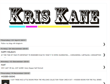 Tablet Screenshot of kriskanedesign.blogspot.com