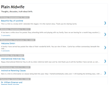 Tablet Screenshot of plainmidwife.blogspot.com