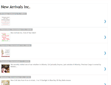 Tablet Screenshot of newarrivalsinc.blogspot.com