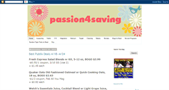 Desktop Screenshot of passion4saving.blogspot.com