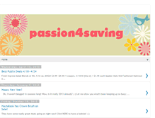 Tablet Screenshot of passion4saving.blogspot.com