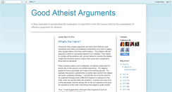 Desktop Screenshot of goodatheistarguments.blogspot.com