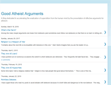 Tablet Screenshot of goodatheistarguments.blogspot.com