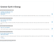 Tablet Screenshot of greener-earth-4-energy.blogspot.com