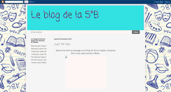 Desktop Screenshot of leblogdes5b.blogspot.com
