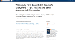 Desktop Screenshot of book-writing-tips.blogspot.com