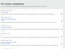 Tablet Screenshot of 411localcomplaints.blogspot.com