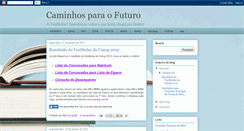 Desktop Screenshot of oscaminhosdofuturo.blogspot.com