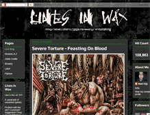 Tablet Screenshot of linesinwax.blogspot.com