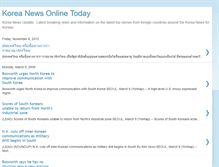 Tablet Screenshot of korean-news.blogspot.com