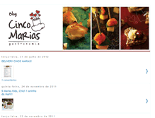 Tablet Screenshot of cincomariasgastronomia.blogspot.com