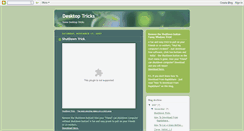 Desktop Screenshot of desktop-tricks.blogspot.com