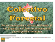 Tablet Screenshot of colectivoforestalperu.blogspot.com