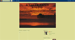 Desktop Screenshot of agreenpaperstudio.blogspot.com