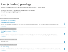 Tablet Screenshot of jorns-genealogy.blogspot.com