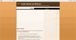 Desktop Screenshot of healthwealthwellness.blogspot.com